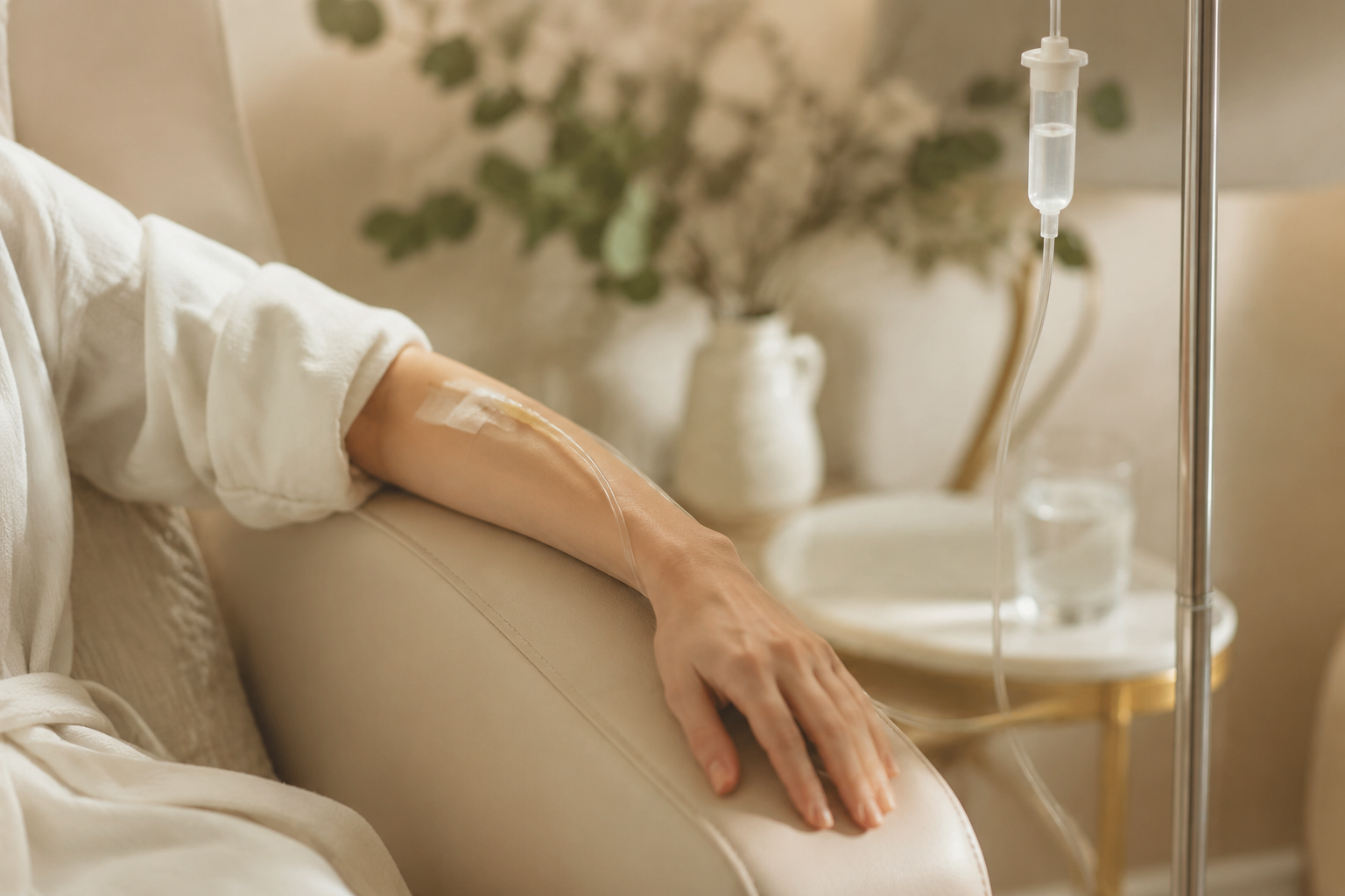 The IV hydration suite at VIP Medical Care, Decatur, Alabama